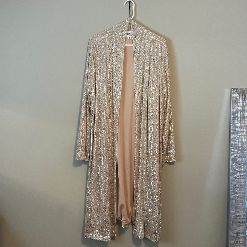 BB Dakota by Steve Madden Sequin Blazer - Gold